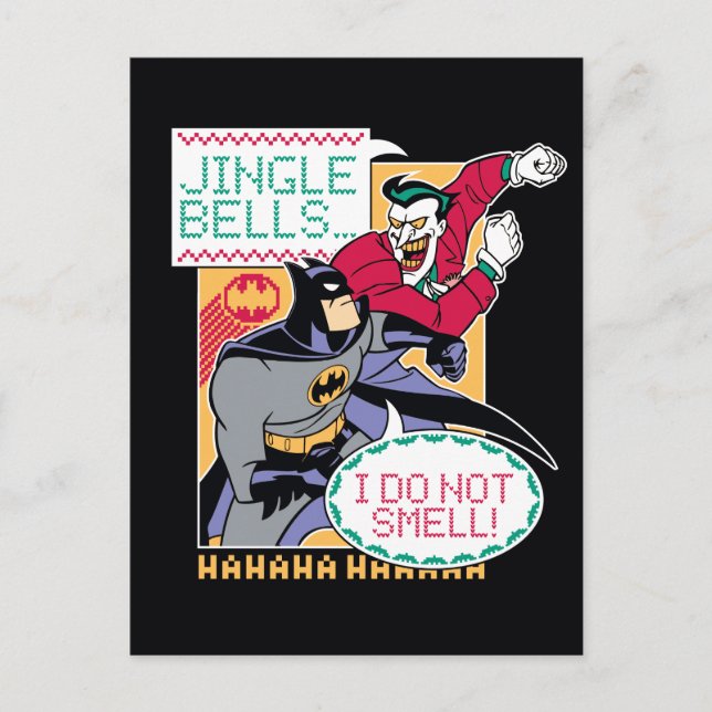 Carte Postale Batman | Jingle Bells, Je Ne Sens Pas! (Devant)