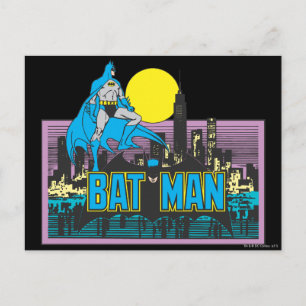 Carte Postale Batman & Lettres