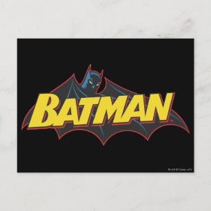 Carte Postale Batman   Logo de l'ancienne école