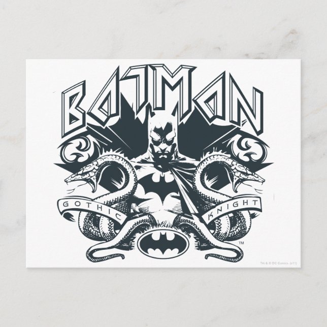 Carte Postale Batman | Logo Snakes (Devant)