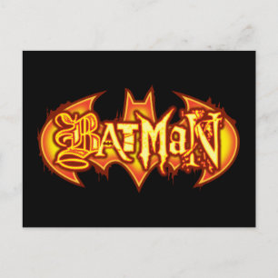 Carte Postale Batman   Orange Seasonal Logo