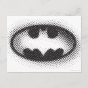 Carte Postale Batman Symbol Halftone Logo
