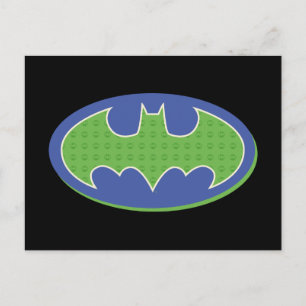 Carte Postale Batman   Symbole pourpre et vert