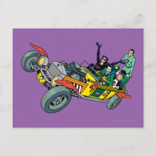 Carte Postale Batman Villages À Jokermobile