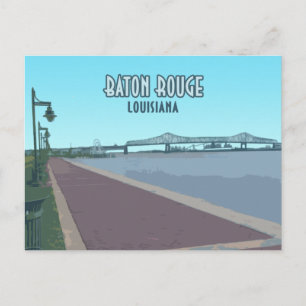 Carte Postale Baton Rouge Mississippi River Louisiane
