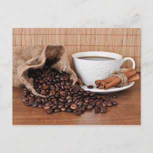 Carte Postale Bâtons café et cannelle