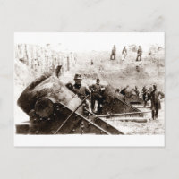 Batterie de mortier de guerre civile à Yorktown