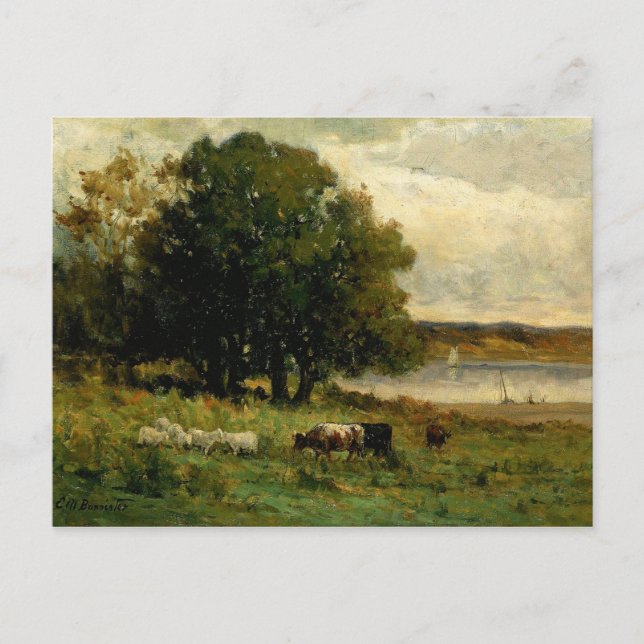 Carte Postale Battle Near River - Edward Mitchell Banister (Devant)