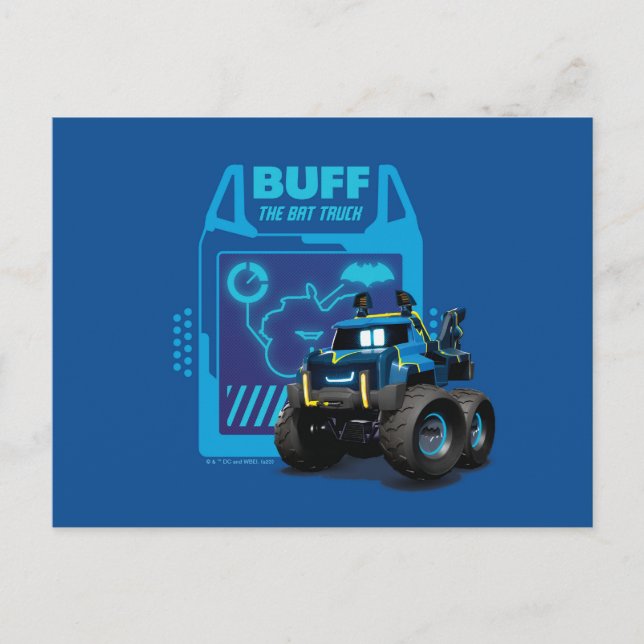 Carte Postale Batwheel™ Buff - Le Camion Bat (Devant)