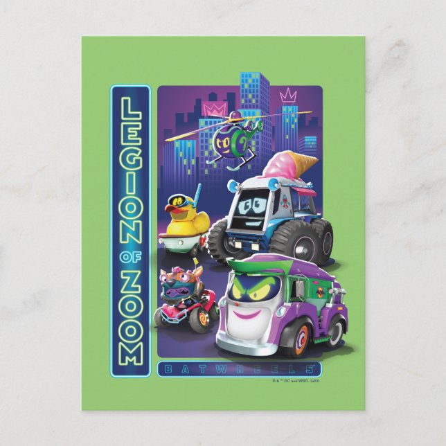 Carte Postale Batwheel™ - Légion de Zoom (Devant)