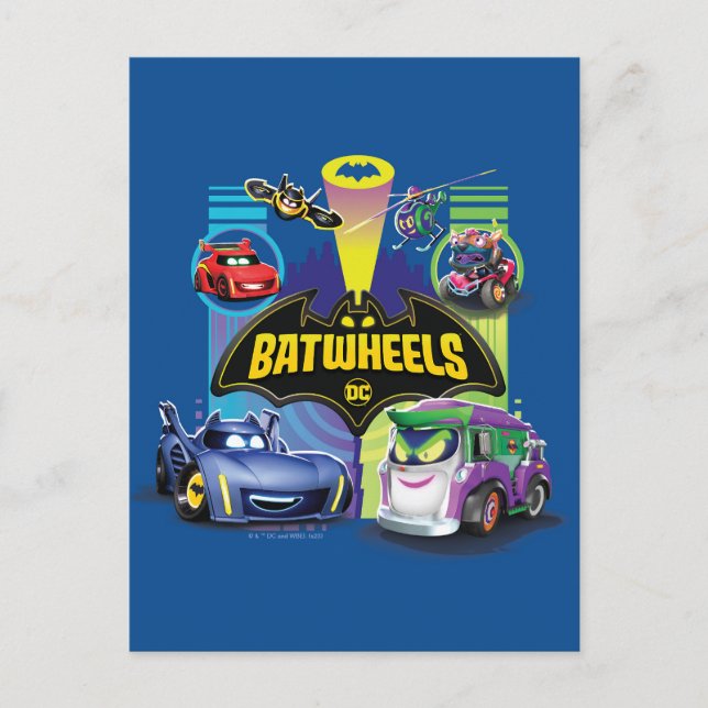 Carte Postale Batwheels™ contre Légion de la vitesse (Devant)