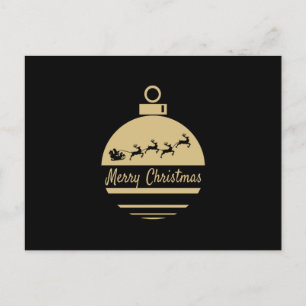 Carte Postale Bauble de Noël Joyeux Noël