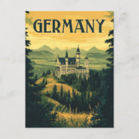 Bavaria Travel Souvenir - Château allemand Vintage
