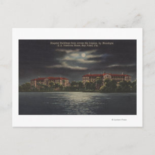 Carte Postale Bay Pines, Floride - Lune Vue de l'hôpital