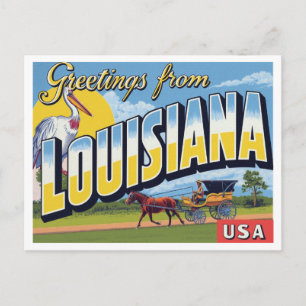 Carte Postale Bayou de la Caravane du Pélican de Louisiane