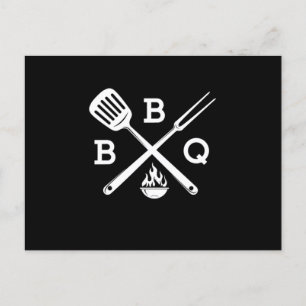 Carte Postale BBQ Barbecue Fête Son Grill Time