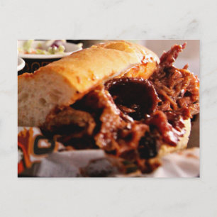 Carte Postale BBQ Brisket Sandwich