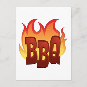 Carte Postale BBQ flamboyant