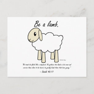 Carte postale "Be a Lamb"