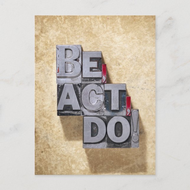 Carte Postale Be, Act , (Devant)