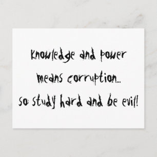 Carte Postale Be Evil