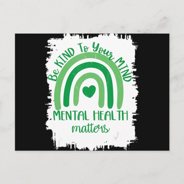 Carte Postale Be Kind To Your Mind, Mental Health Matters, Autis (Devant)
