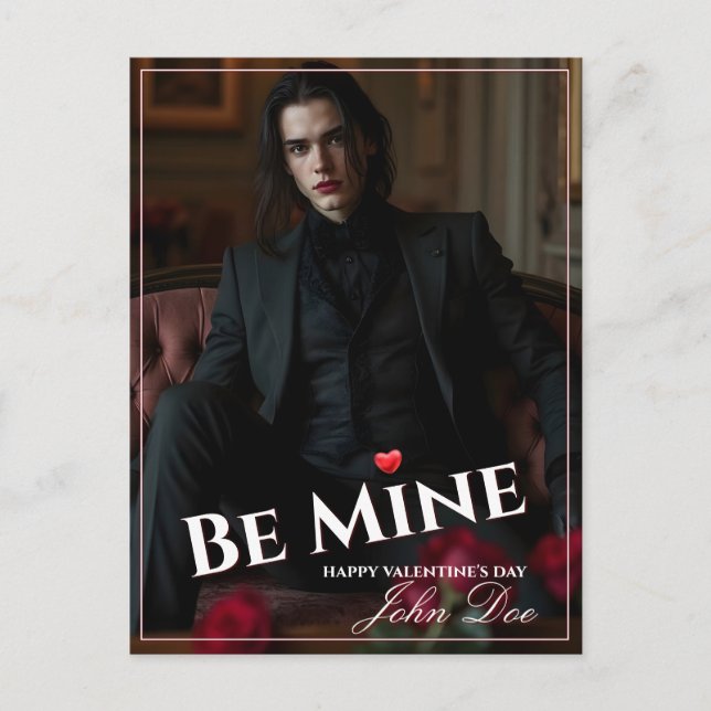 Carte Postale Be Mine – A Quiet Valentine’s Promise (Devant)