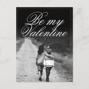 Carte Postale Be My Valentine - côte à côte