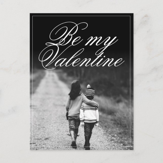 Carte Postale Be My Valentine - côte à côte (Devant)