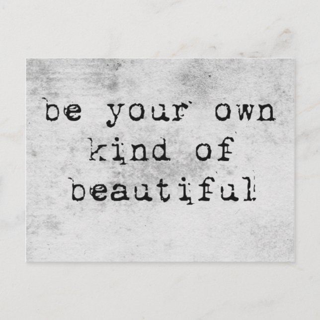 Carte Postale Be Your Own Kind en Beautiful Postcard (Devant)