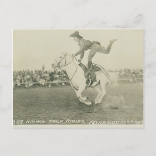 Carte Postale Bea Kirnan triche équitation.