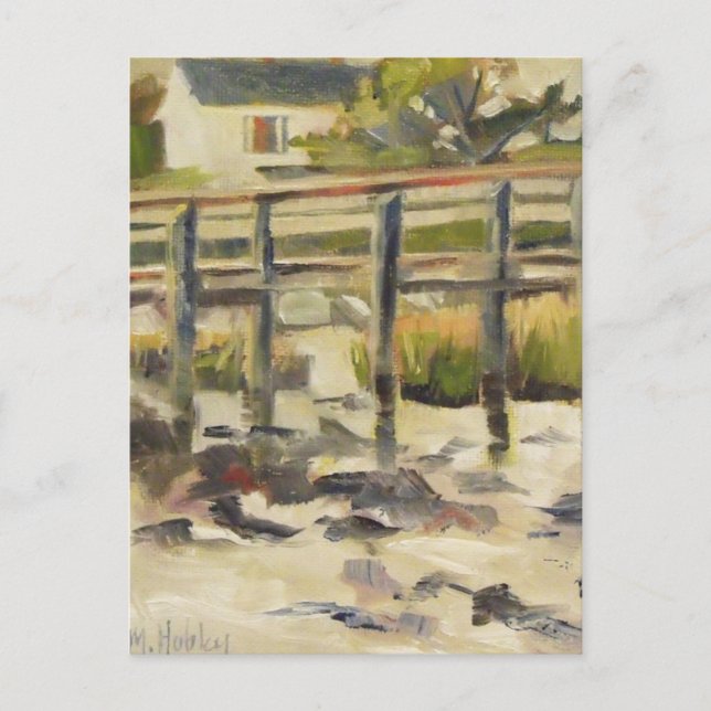 Carte Postale Beach Dock au Marsh (Devant)