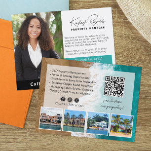 Carte Postale Beach House Location Manager QR Code Photo
