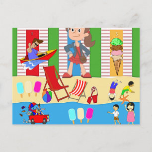 Carte postale Beach Ice Cream