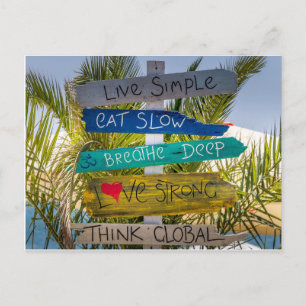 Carte Postale Beach Ocean Live Simple Inspiration Motivation