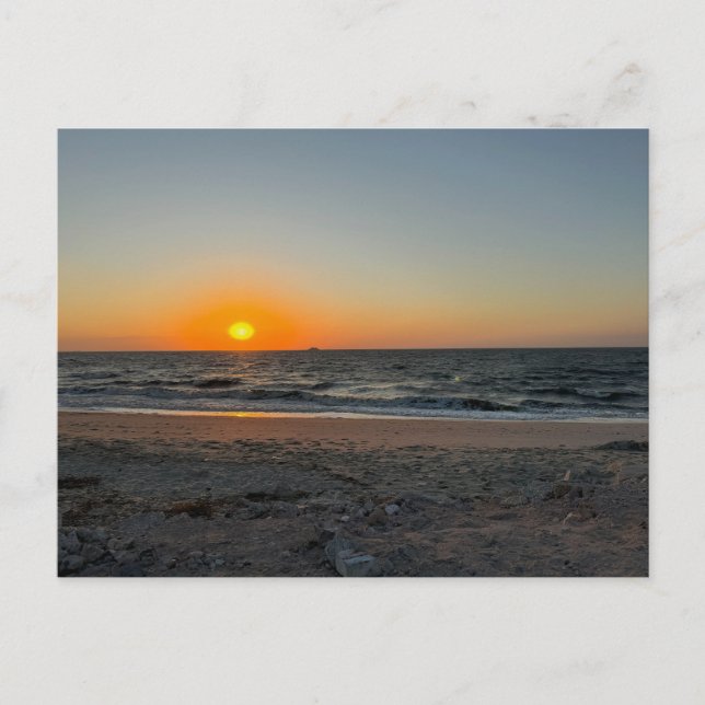 Carte postale Beach Ocean Sunset (Devant)