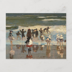 Carte Postale Beach Scene - Winslow Homer