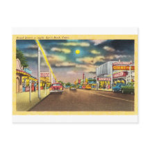 Beach Street à la nuit à Savin Rock, CT