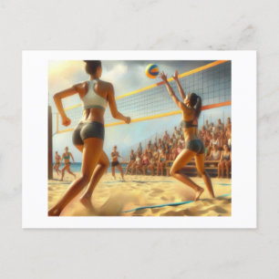 Carte Postale Beach Volley,