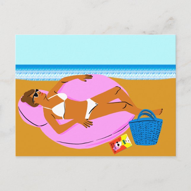 Carte Postale Beachy Keen - rose (Devant)
