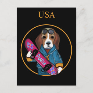 CARTE POSTALE BEAGLE