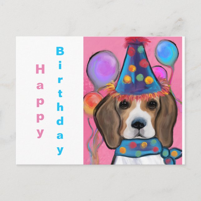 CARTE POSTALE BEAGLE      (Devant)