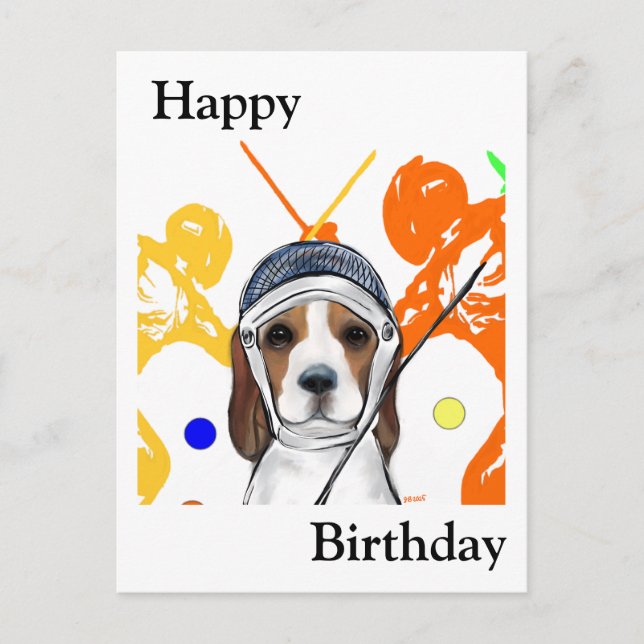 Carte Postale Beagle  (Devant)