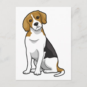 Carte Postale Beagle adorable