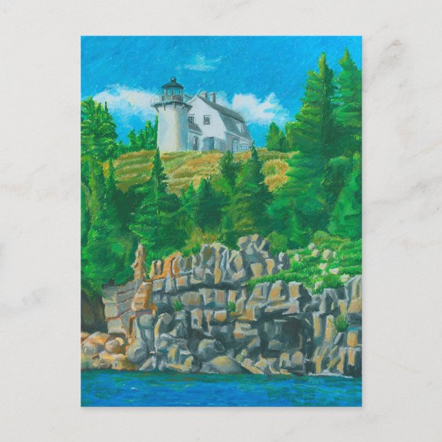 Carte Postale Bear Island Light Painting (Devant)