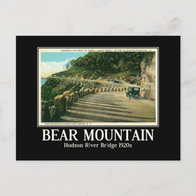 Carte Postale Bear Mountain NY Hudson River Vintage inspiré (Devant)