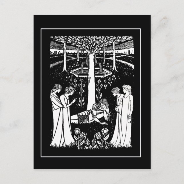 Carte postale Beardsley Lancelot (Devant)