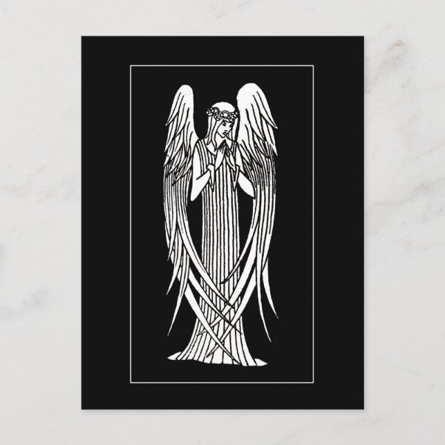 Carte postale Beardsley Nouveau Angel (Devant)