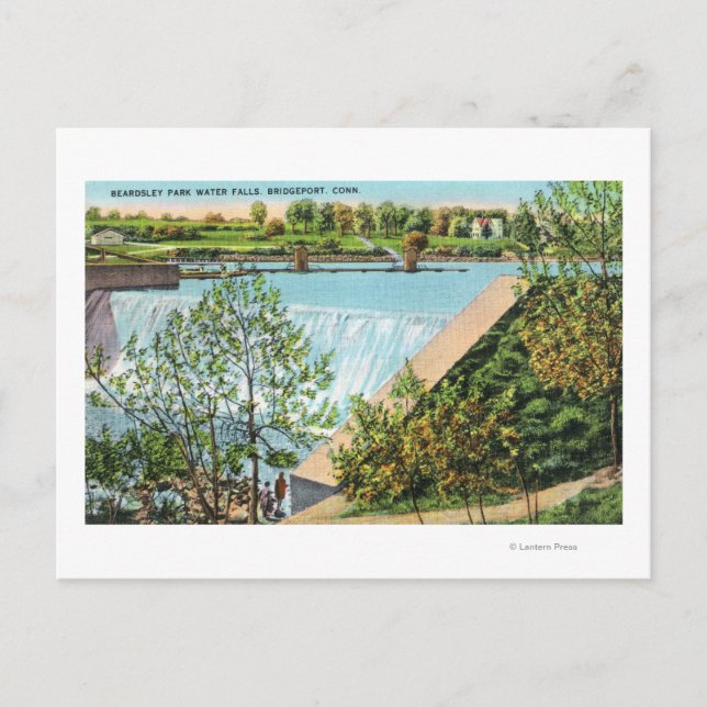 Carte Postale Beardsley Park Water Falls Scene (Devant)