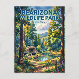 Carte Postale Bearizona Parc animalier Arizona